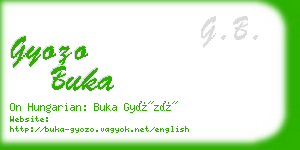 gyozo buka business card